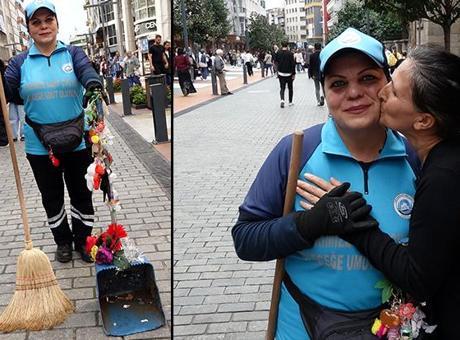 68d8daab2e00da8e9122e815 Trabzon’un rengarenk temizlikçisi! 'Maraş’ın Gülü' faraşını çiçeklerle donattı