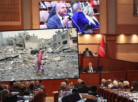 68efca81f673ab5ac36694d3 İBB Meclisinde İstanbul ile Gazze'nin kardeş şehir olması kararlaştırıldı