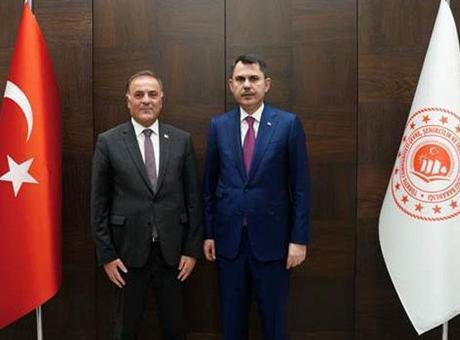 6904cfa9f673ab5ac366e257 Bakan Kurum, İBB Başkanvekili Aslan'ı kabul etti