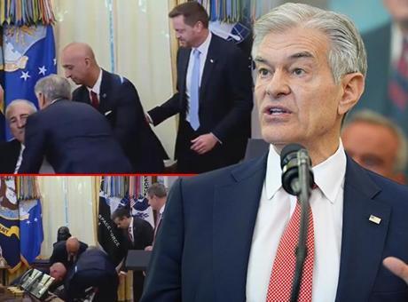 690ce27d36206bb89d50963a Trump'ın basın toplantısında korku dolu anlar! Fenalık geçiren kişiye Dr. Öz müdahale etti