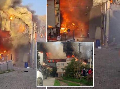 690f3addb825a93f990107cd Kocaeli'deki yangın faciasının ilk anları! Görüntüler ortaya çıktı: İçeride insanlar bağırıyordu