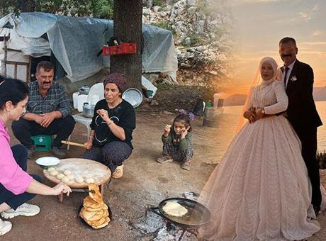 69108d25f673ab5ac36711fc İmkansızlıklar nedeniyle düğün yapamayan çift, 12 yıl sonra hayallerine kavuştu