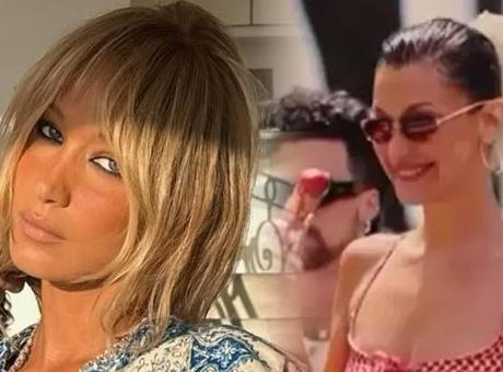 Filistin'e desteğini sürdürüyor! Bella Hadid'den kefiyeli elbise kombini