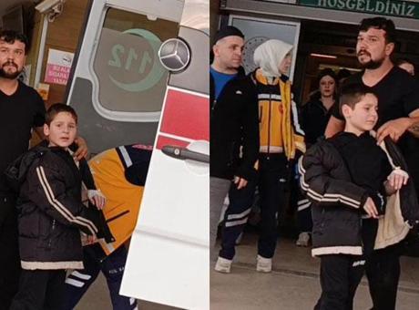 Nacakla oynayan çocuk bin pişman oldu! Parmağı kopma noktasına geldi