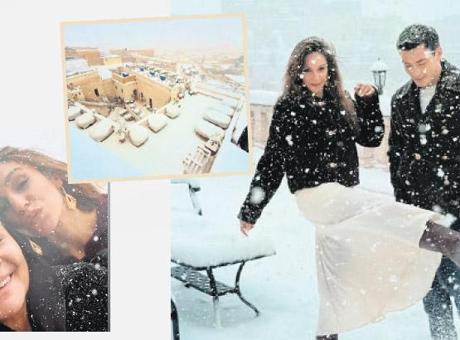 ‘Uzak Şehir’e kar yağdı