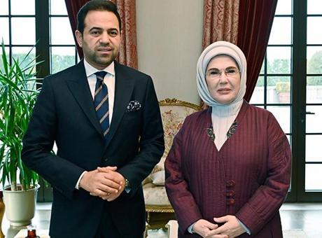 Emine Erdoğan, Müslüman Alimler Konseyi Genel Sekreteri ile görüştü