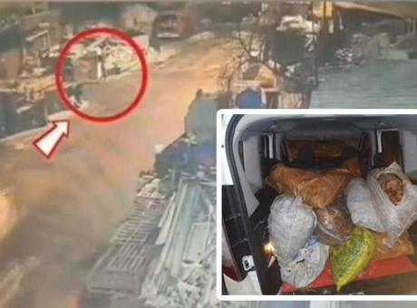 75 saatlik görüntü incelendi, hurda hırsızları yakalandı!