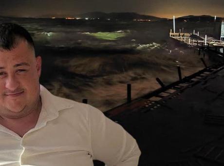 İskelede can pazarı! Dev dalgalar işçileri yuttu: 1 ölü, 2 yaralı