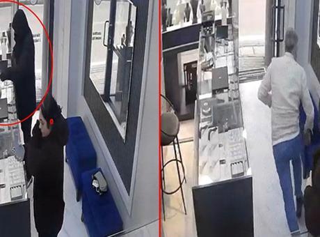 Silahla soymaya geldiği kuyumcu azarlayınca kaçtı
