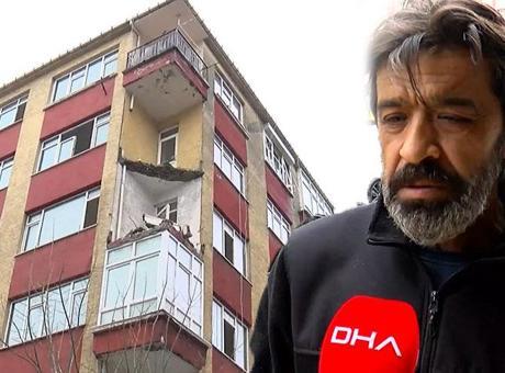 Bahçelievler’de çöken balkona ilişkin görgü tanığından şok iddia!