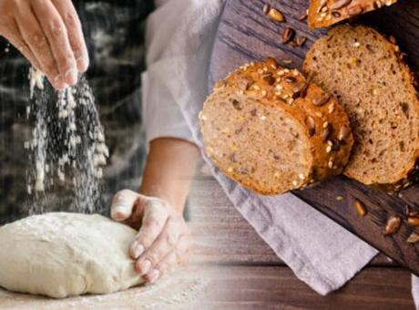 Ekmeği yaparken fırını önceden ısıtan yandı! Sirkeyle açınca kabarıyor