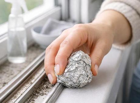 Ne bez ne fırça! Küçük folyo topları ayna gibi parlatıyor, sürgüye sürün