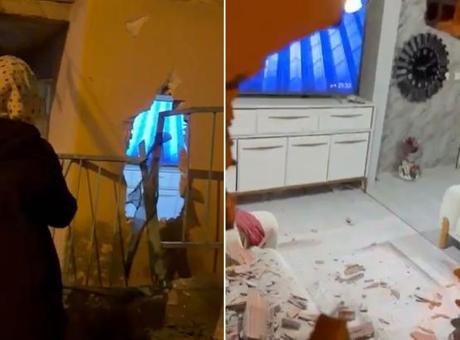 Evinde otururken kamyonetin çarptığı duvarın altında kaldı