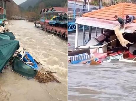 Antalya'da kuvvetli yağış! 6 ilçede hasar meydana geldi