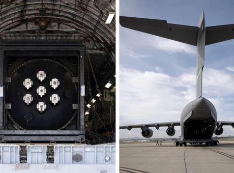 ABD'de ordusundan bir ilk: Nükleer reaktör kargo uçağıyla taşındı!