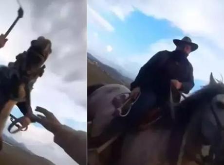 Kayseri'de atlı zorba! Fotoğraf çektirmek isteyen aileye dehşeti yaşatmıştı, hakim karşısına çıktı