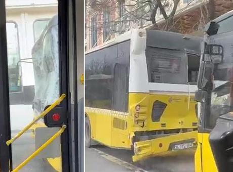 İstanbul'da 3 İETT otobüsü kaza yaptı!