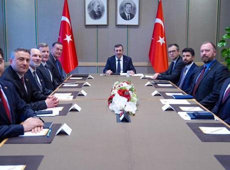 Cevdet Yılmaz, American Turkish Business Roundtable üyeleriyle görüştü