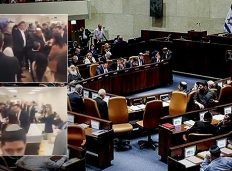 İsrail Meclisi'nde panik anları! İran füzeleri sonrası sirenler çaldı sığınaklara koştular