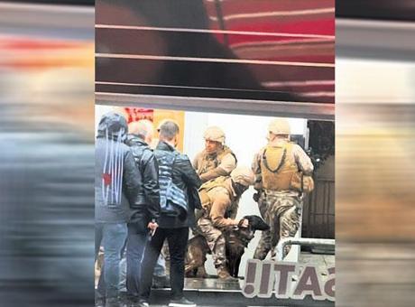 Saldırgana köpekli müdahale