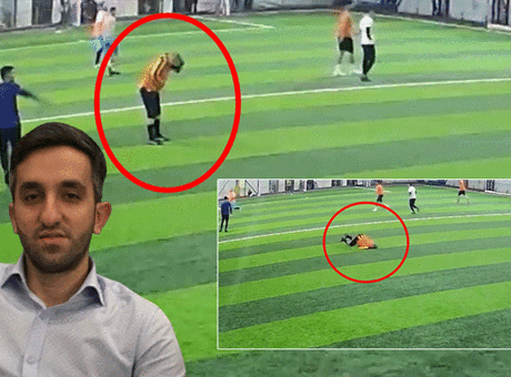 Halı sahada kahreden ölüm! Bir anda duraksadı, başını tuttu, yere yığıldı