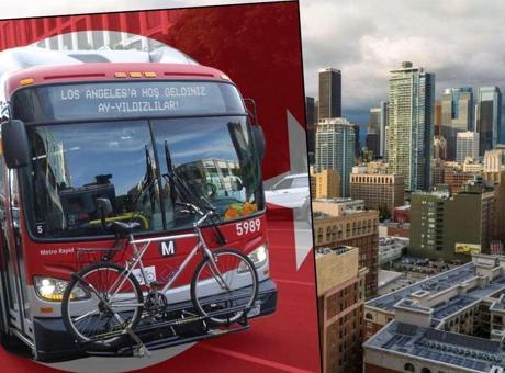 ABD'de otobüslerin üzerinde Türkçe mesaj! 'Hoş geldiniz Ay Yıldızlılar'