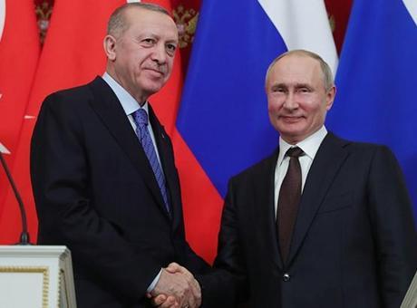 Cumhurbaşkanı Erdoğan, Rusya Devlet Başkanı Putin ile telefonda görüştü