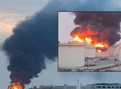 Ülkenin en büyük petrol rafinerisi vuruldu! İran füzeleri sonrası Bahreyn'de büyük patlamalar