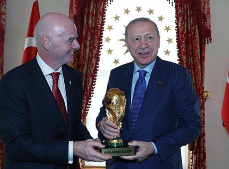 Cumhurbaşkanı Erdoğan, FIFA Başkanı Infantino’yu kabul etti