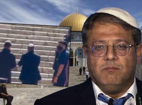 İsrailli bakan Ben Gvir'den skandal bir baskın daha! Mescid-i Aksa'da provokasyon