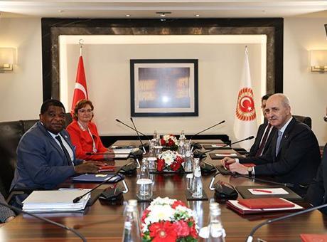 TBMM Başkanı Kurtulmuş, PAB Genel Sekreteri Chungong ve Genel Kurul Sekreteri Jabre ile görüştü