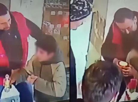 Fark ettiği an çocuğa yapıştı! Marketçinin tek hamlesi ile hayata döndü