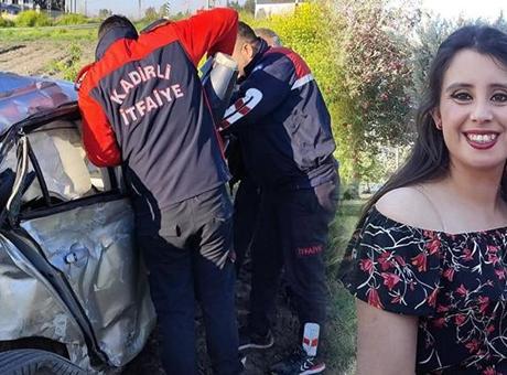 genç kadın işe giderken hayatını kaybetti! Tankerle çarpışan otomobil tarlaya savruldu