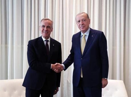 Cumhurbaşkanı Erdoğan, Kanada Başbakanı Carney ile görüştü