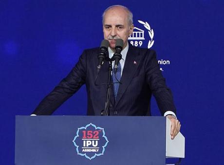 TBMM Başkanı Kurtulmuş'tan PAB Genel Kurulunda çağrı: İsrail'in BM üyeliği askıya alınmalı