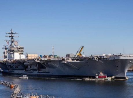 ABD uçak gemisinde yangın, yaralılar var! Bir ayda ikinci kriz