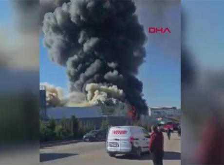 Ankara'da fabrika yangını! Çok sayıda ekip sevk edildi
