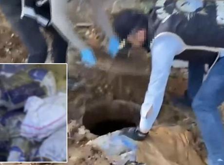 İstanbul'da toprak altında binlerce silah parçası ele geçirildi