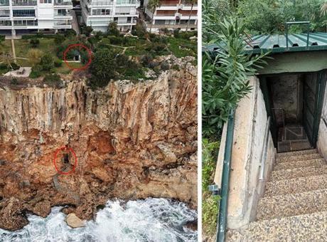 Antalya'da koruma altındaki falezlerde dikkat çeken skandal! Asansör detayı pes dedirtti