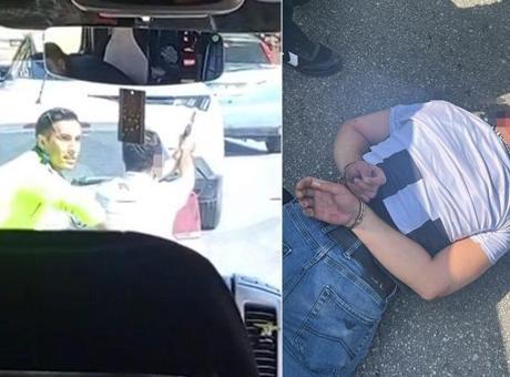 Kız arkadaşı ile birlikte taksiciyi rehin alıp, polise ateş açan şüpheli kıskıvrak yakalandı