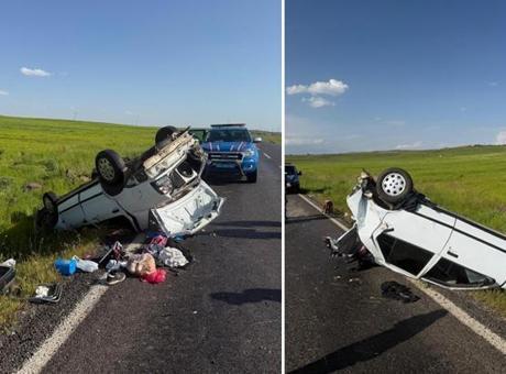 Şanlıurfa'da feci kaza! Otomobil takla attı 5 kişi yaralandı