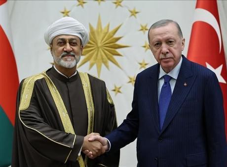 Cumhurbaşkanı Erdoğan, Umman Sultanı Heysem Bin Tarık ile görüştü