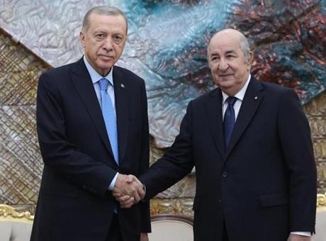 Cumhurbaşkanı Erdoğan Cezayir Cumhurbaşkanı Tebbun ile görüştü!