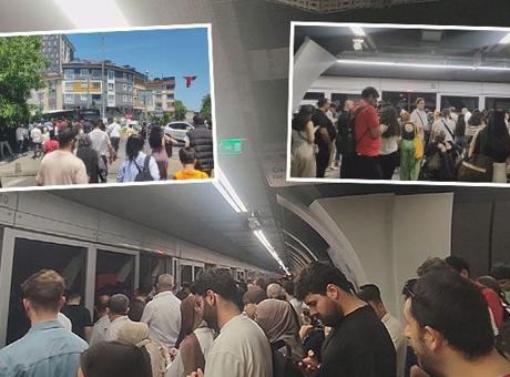 M7 Yıldız-Mahmutbey metro hattında teknik arıza! Seferler aksadı, yolcular otobüslerle tahliye edildi