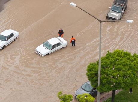 Kayseri'de sağanak ve dolu etkili oldu
