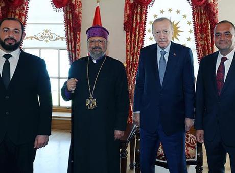 Cumhurbaşkanı Erdoğan, Türkiye Ermenileri Patriği 