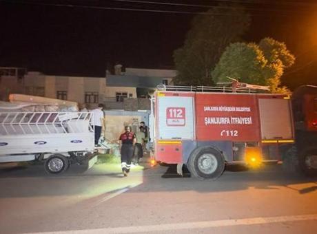 Şanlıurfa’da yükselen alevler mahalleliyi sokağa d