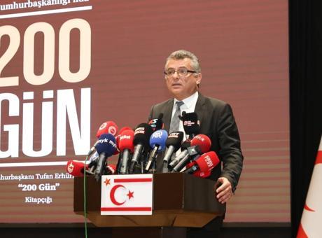 KKTC Cumhurbaşkanı Erhürman'dan Cumhurbaşkanı Erdoğan'ın açıklamalarına destek!