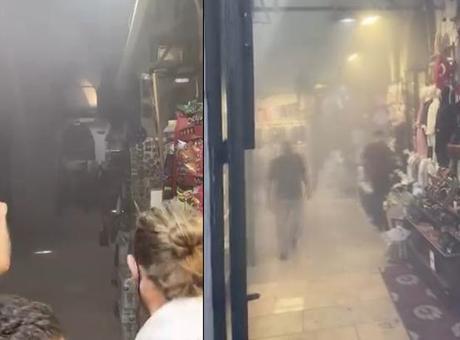 Kapalıçarşı'da trafoda yangın! Çok sayıda ekip sevk edildi