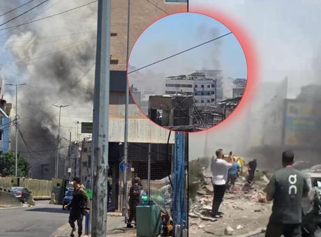 İsrail’den Lübnan'a bombardıman! Beyrut banliyölerinde şiddetli patlamalar